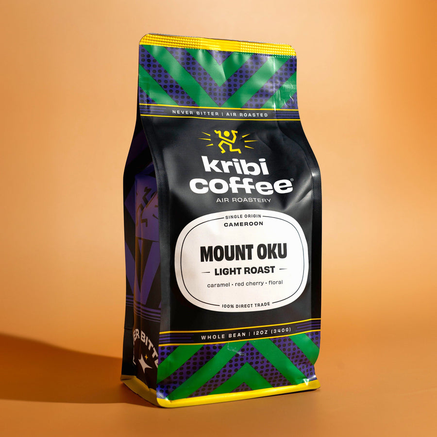 Bag of Kribi Coffee Mount Oku, a light roast single origin coffee from Cameroon